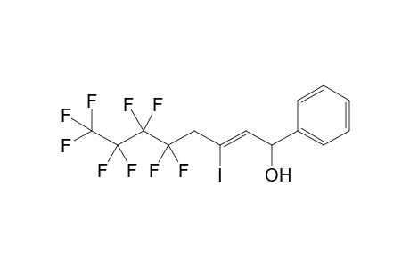 (E)5,5,6,6,7,7,8,8,8-nonafluoro-3-iodo-1-phenyl-2(Z)-octen-1-ol