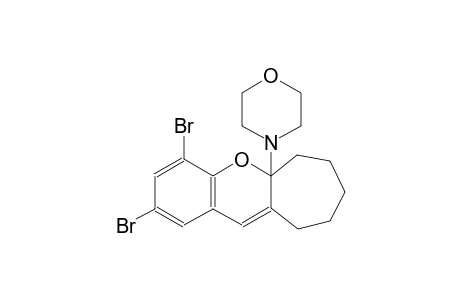 4-(2,4-dibromo-7,8,9,10-tetrahydro-6H-cyclohepta[b]chromen-5a-yl)morpholine