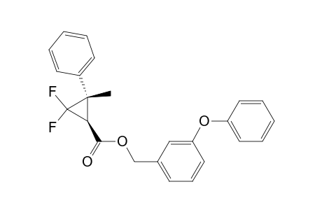 Cyclopropanecarboxylic acid, 2,2-difluoro-3-methyl-3-phenyl-, (3-phenoxyphenyl)methyl ester, trans-