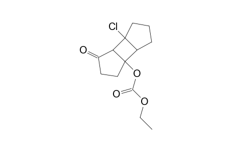 Tricyclo[5.3.0.0(2,6)]decan-3-one, 1-chloro-6-(ethoxycarbonyloxy)-