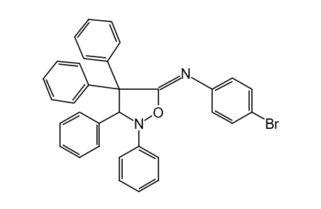 5-[(p-BROMOPHENYL)IMINO]-2,3,4,4-TETRAPHENYLISOXAZOLIDINE