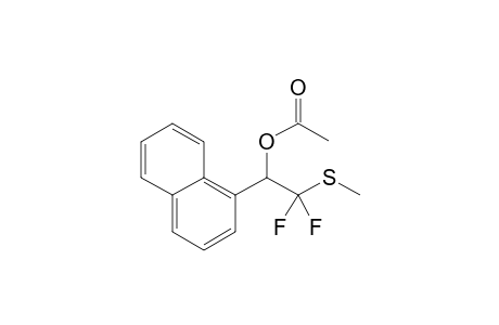 Acetic acid 2,2-difluoro-2-methylsulfanyl-1-naphthalen-1-yl-ethyl ester