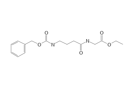 N-Carbobenzyloxy-.gamma.-aminobutyrylglycine, ethyl ester