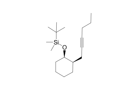 tert-Butyl-((1R,2R)-2-hex-2-ynyl-cyclohexyloxy)-dimethyl-silane