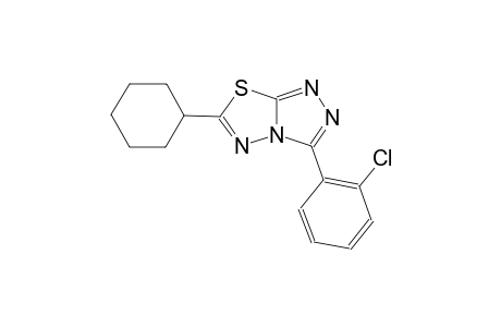 3-(2-chlorophenyl)-6-cyclohexyl[1,2,4]triazolo[3,4-b][1,3,4]thiadiazole