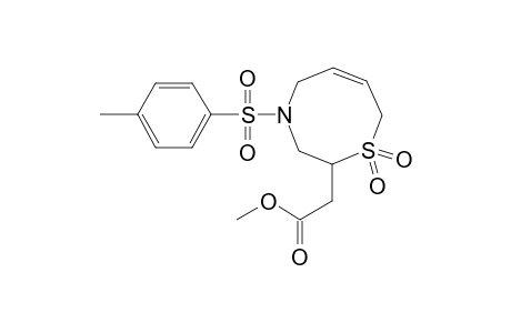 2-[(6Z)-1,1-diketo-4-tosyl-2,3,5,8-tetrahydro-1,4-thiazocin-2-yl]acetic acid methyl ester