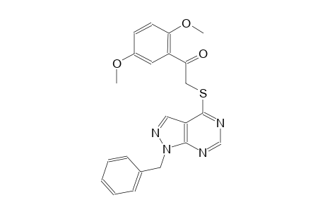 2-[(1-benzyl-1H-pyrazolo[3,4-d]pyrimidin-4-yl)sulfanyl]-1-(2,5-dimethoxyphenyl)ethanone