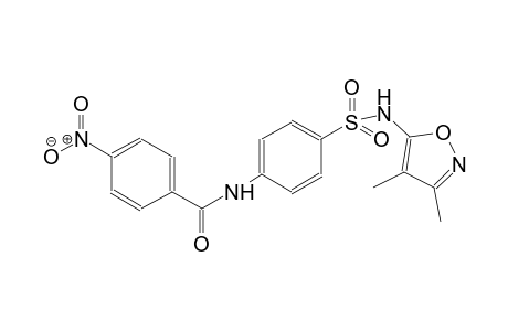 benzamide, N-[4-[[(3,4-dimethyl-5-isoxazolyl)amino]sulfonyl]phenyl]-4-nitro-