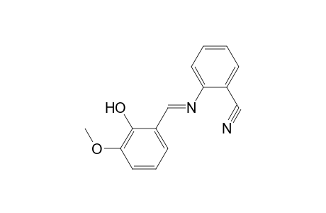 2-([(E)-(2-Hydroxy-3-methoxyphenyl)methylidene]amino)benzonitrile