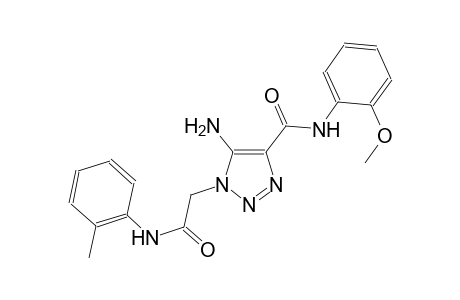 5-amino-N-(2-methoxyphenyl)-1-[2-oxo-2-(2-toluidino)ethyl]-1H-1,2,3-triazole-4-carboxamide