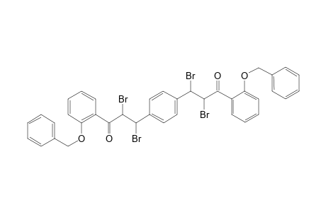 .alpha.,.beta.-Dibromo-2'-(benzyloxy)-4-[3'-(2"-benzyloxyphenyl)-1',2'-dibromo-3'-oxo-3'-phenylpropenyl)-.alpha.,.beta.-dihydrochalcone