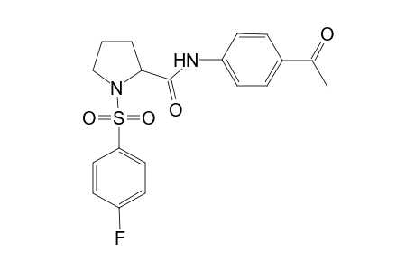 N-(4-acetylphenyl)-1-(4-fluorophenyl)sulfonyl-pyrrolidine-2-carboxamide