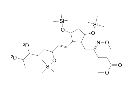 4-(methoxyimino)-5-(2-(3-(trimethylsiloxy)-6,7-dideutero-1-octenyl)-3,5-di(trimethylsiloxy)-cyclopentyl)pentanoic acid methyl ester