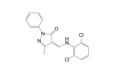 (4Z)-4-[(2,6-dichloroanilino)methylene]-5-methyl-2-phenyl-2,4-dihydro-3H-pyrazol-3-one