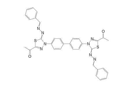 1,10 -(5,5'-([1,1'-Biphenyl]-4,40-diyl)bis(5-(benzylidenehydrazono)-4,5-dihydro-1,3,4-thiadiazole-4,2-diyl))bis(ethan-1-one)
