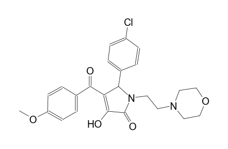 2H-pyrrol-2-one, 5-(4-chlorophenyl)-1,5-dihydro-3-hydroxy-4-(4-methoxybenzoyl)-1-[2-(4-morpholinyl)ethyl]-