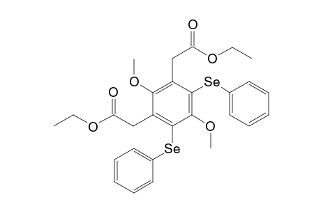 Diethyl [2,5-dimethoxy-4,6-bis(phenylseleno)-1,3-phenylene]diacetate