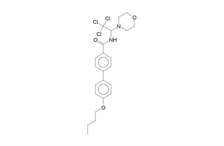 4'-Butoxy-N-[2,2,2-trichloro-1-(4-morpholinyl)ethyl][1,1'-biphenyl]-4-carboxamide