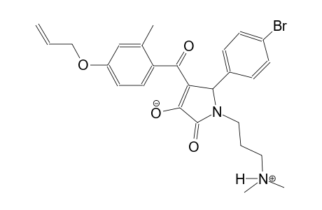 4-(4-(allyloxy)-2-methylbenzoyl)-5-(4-bromophenyl)-1-(3-(dimethylammonio)propyl)-2-oxo-2,5-dihydro-1H-pyrrol-3-olate
