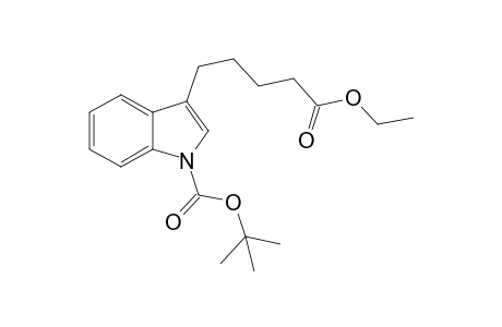 Ethyl 5-[1'-(tert-butyoxycarbonyl)indol-3'-yl]pentanoate