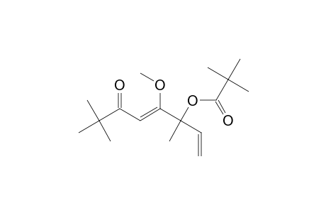 Propanoic acid, 2,2-dimethyl-, 1-ethenyl-2-methoxy-1,5,5-trimethyl-4-oxo-2-hexenyl ester, (Z)-
