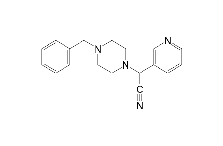 4-benzyl-alpha-(3-pyridyl)-1-piperazineacetonitrile
