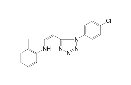 N-((Z)-2-[1-(4-Chlorophenyl)-1H-tetraazol-5-yl]ethenyl)-2-methylaniline