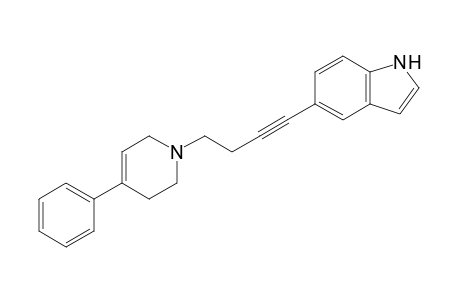 5-[4-(4-phenyl-3,6-dihydro-2H-pyridin-1-yl)but-1-ynyl]-1H-indole