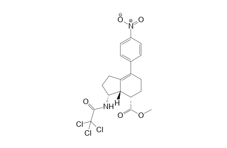 Methyl(1R*,7S*,7as*)-2,3,5,6,7,7a-hexahydro-4-(4''-nitrophenyl)-1-(2',2',2'-trichloromethylcarbonylamino)-indene-7-carboxylate