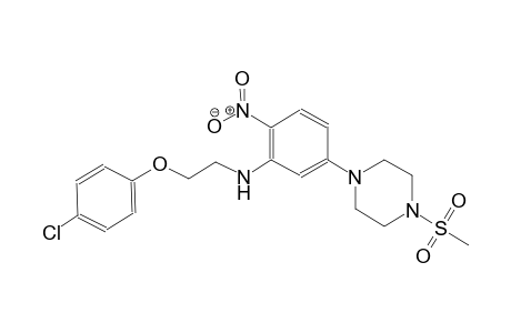 benzenamine, N-[2-(4-chlorophenoxy)ethyl]-5-[4-(methylsulfonyl)-1-piperazinyl]-2-nitro-
