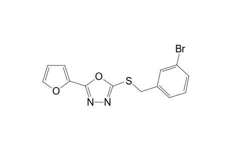 2-[(3-Bromobenzyl)sulfanyl]-5-(2-furyl)-1,3,4-oxadiazole
