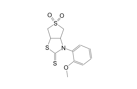 3-(2-methoxyphenyl)tetrahydrothieno[3,4-d][1,3]thiazole-2(3H)-thione 5,5-dioxide