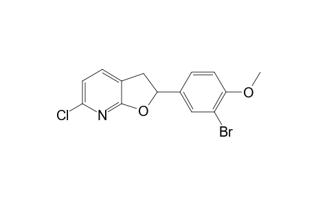 2-(3-bromo-4-methoxyphenyl)-6-chloro-2,3-dihydrofuro[2,3-b]pyridine