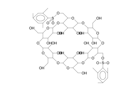 A,C-Bis(mesitylsulfonyl).alpha.-cyclodextrin