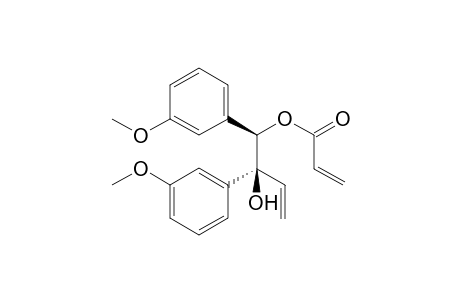 Acrylic acid (1R,2S)-2-hydroxy-1,2-bis(3-methoxyphenyl)but-3-enyl ester