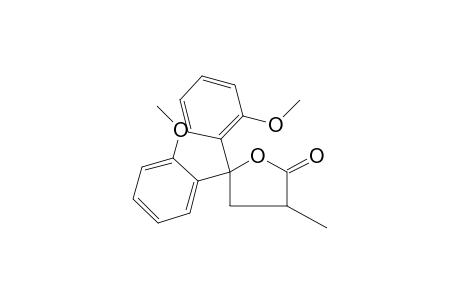 4,4-BIS(o-METHOXYPHENYL)-4-HYDROXY-2-METHYLBUTYRIC ACID, gamma-LACTONE