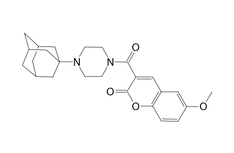 3-[4-(1-adamantyl)piperazin-1-yl]carbonyl-6-methoxy-chromen-2-one