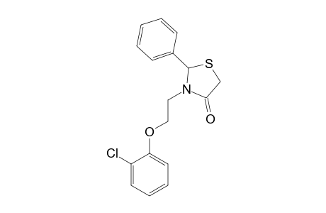3-[2-(o-chlorophenoxy)ethyl]-2-phenyl-4-thiazolidinone