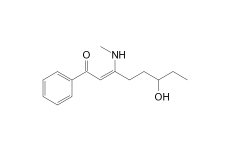 (Z)-3-(methylamino)-6-oxidanyl-1-phenyl-oct-2-en-1-one