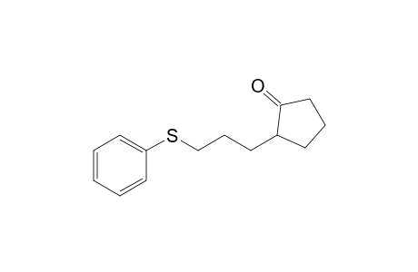 2-(3-(Phenylthio)propyl)cyclopentaneone