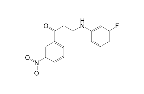 3-(3-Fluoroanilino)-1-(3-nitrophenyl)-1-propanone