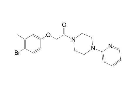 piperazine, 1-[(4-bromo-3-methylphenoxy)acetyl]-4-(2-pyridinyl)-