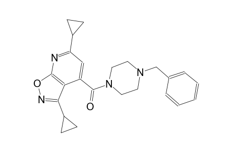 isoxazolo[5,4-b]pyridine, 3,6-dicyclopropyl-4-[[4-(phenylmethyl)-1-piperazinyl]carbonyl]-