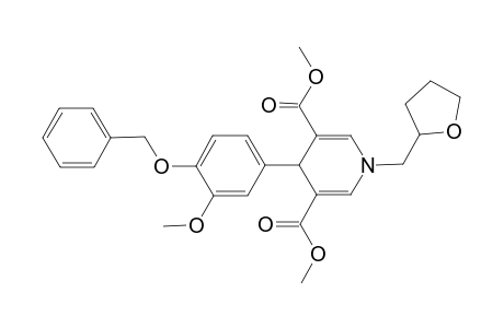 4-(3-Methoxy-4-phenylmethoxyphenyl)-1-(2-oxolanylmethyl)-4H-pyridine-3,5-dicarboxylic acid dimethyl ester