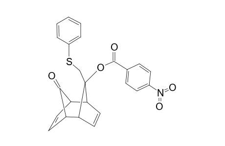 Benzoic acid, 4-nitro-, (10-oxo-9-[(phenylsulfanyl)methyl]tricylco[4.2.1.1(2,5)]deca-3,7-diene-9-yl) ester