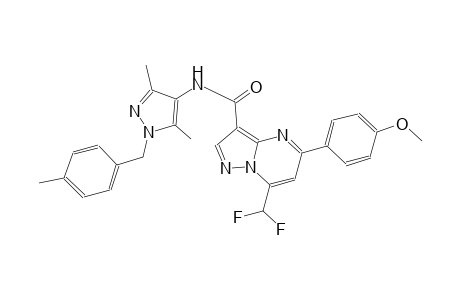 7-(difluoromethyl)-N-[3,5-dimethyl-1-(4-methylbenzyl)-1H-pyrazol-4-yl]-5-(4-methoxyphenyl)pyrazolo[1,5-a]pyrimidine-3-carboxamide