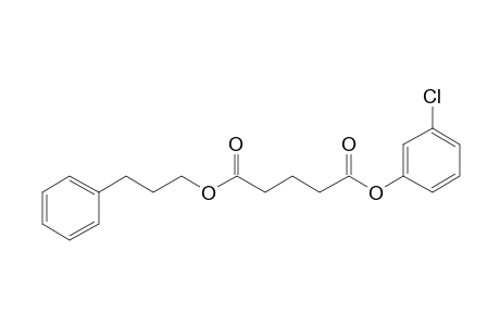 Glutaric acid, 3-chlorophenyl 3-phenylpropyl ester