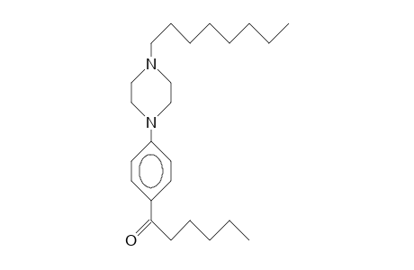 N'-(4-Hexanoyl-phenyl)-N-octyl-piperazine