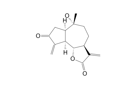 CHINENSIOLIDE-A;10-ALPHA-HYDROXY-3-OXOGUAIA-4(15),11(13)-DIENO-12,6-ALPHA-LACTONE