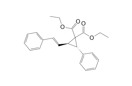 Diethyl trans-2-phenyl-3-(2-phenylvinyl)cyclopropane 1,1-dicarboxylate